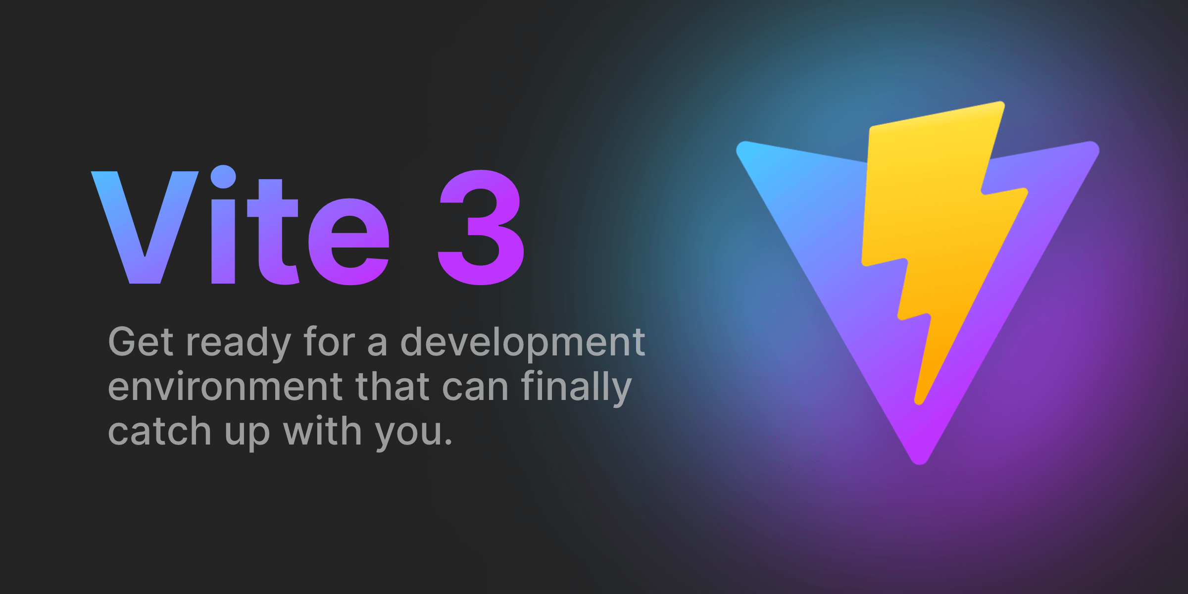 Vite 3 发布公告封面